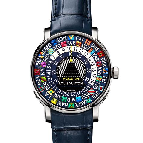 louis vuitton world time watch|Louis Vuitton watch for sale.